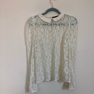 White lace Tara Jarmon top, very good conditions